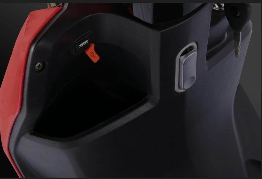 USB Charging Port & Carry Bag Hook